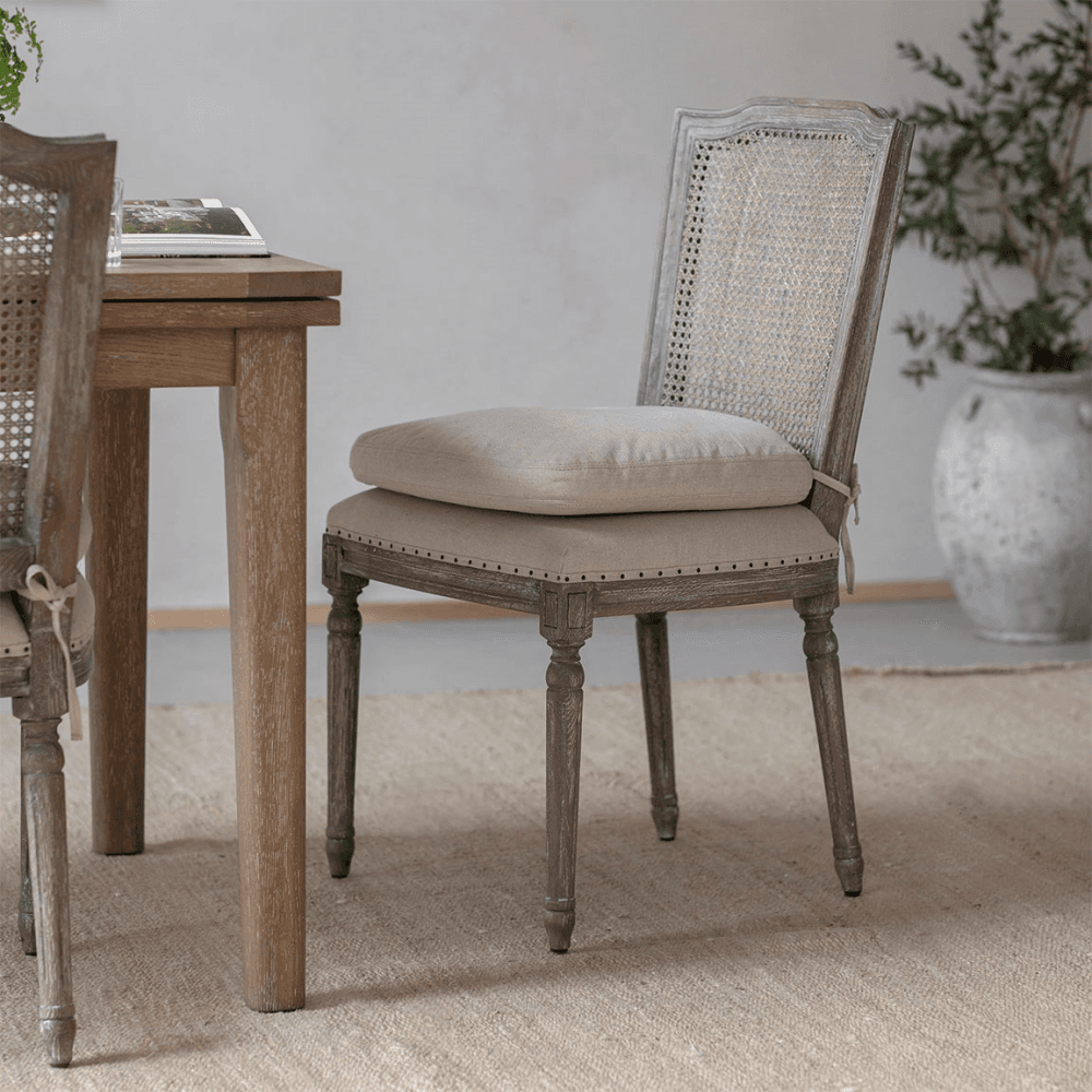 Barton Dining Chair, Washed Wood