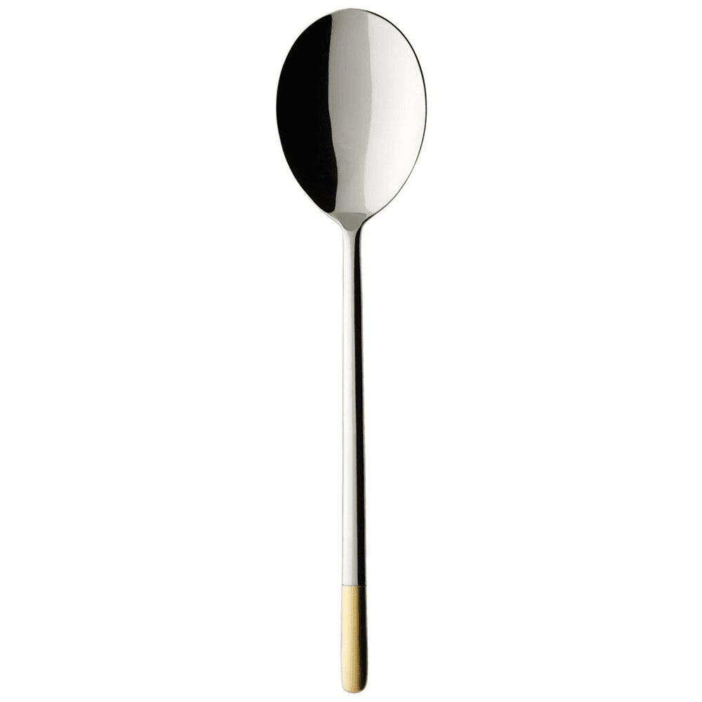 Ella Dinner Spoon, Stainless Steel with Partial Gold Plate