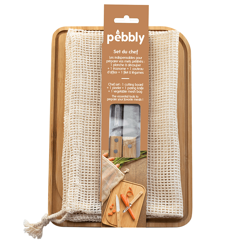 Chef Set Chopping Board, Natural