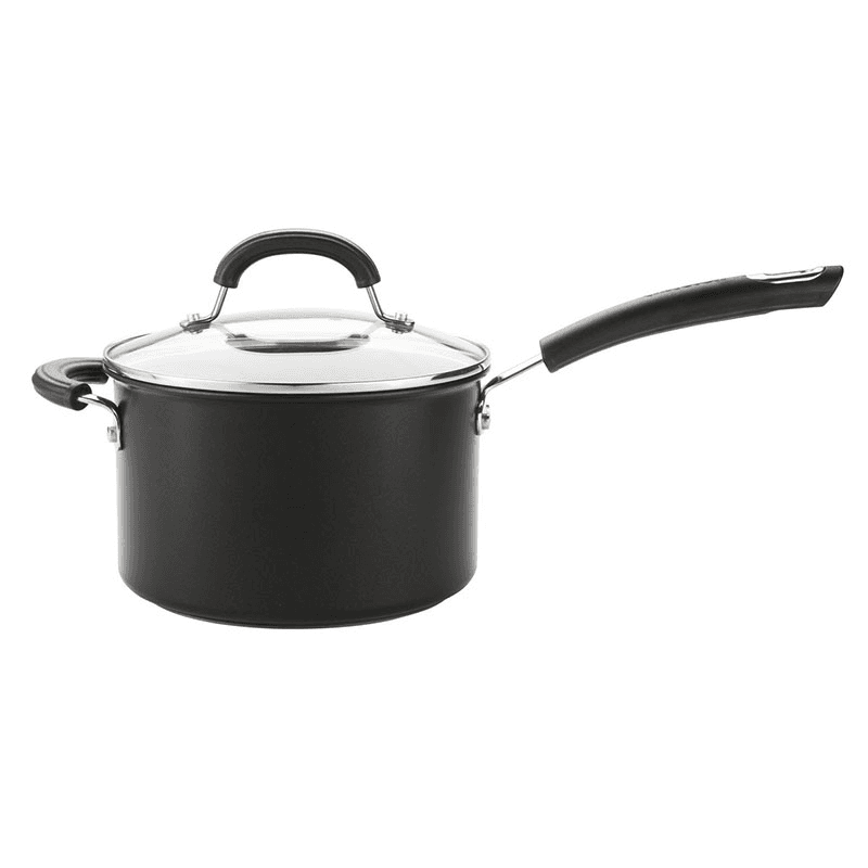 Total Anodised Non-Stick Pan Set, Black