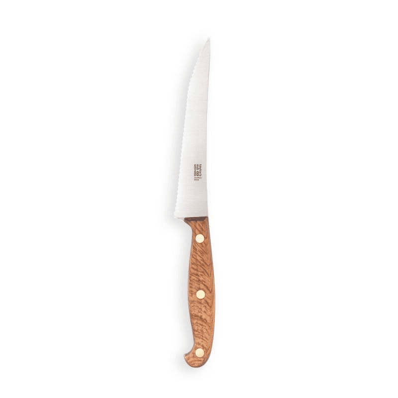 Heritage Oak Scalloped Utility Knife