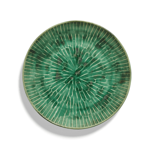Image showing the Verde Lanza by Pascale Naessen Set of 2 Dinner Plates, Green product.