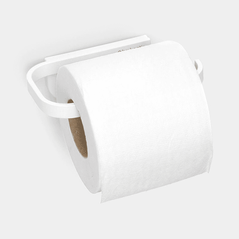 MindSet Set of 4 Toilet Accessories, Mineral Fresh White