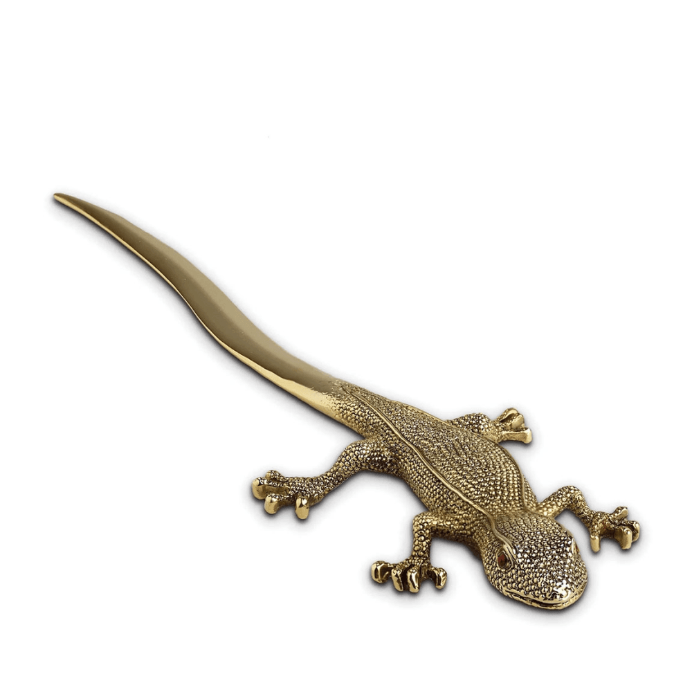 Gecko Letter Opener, Gold-Plated