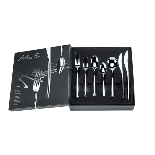 Image showing the Signature Echo 6 Person Boxed Cutlery Set, Stainless Steel product.