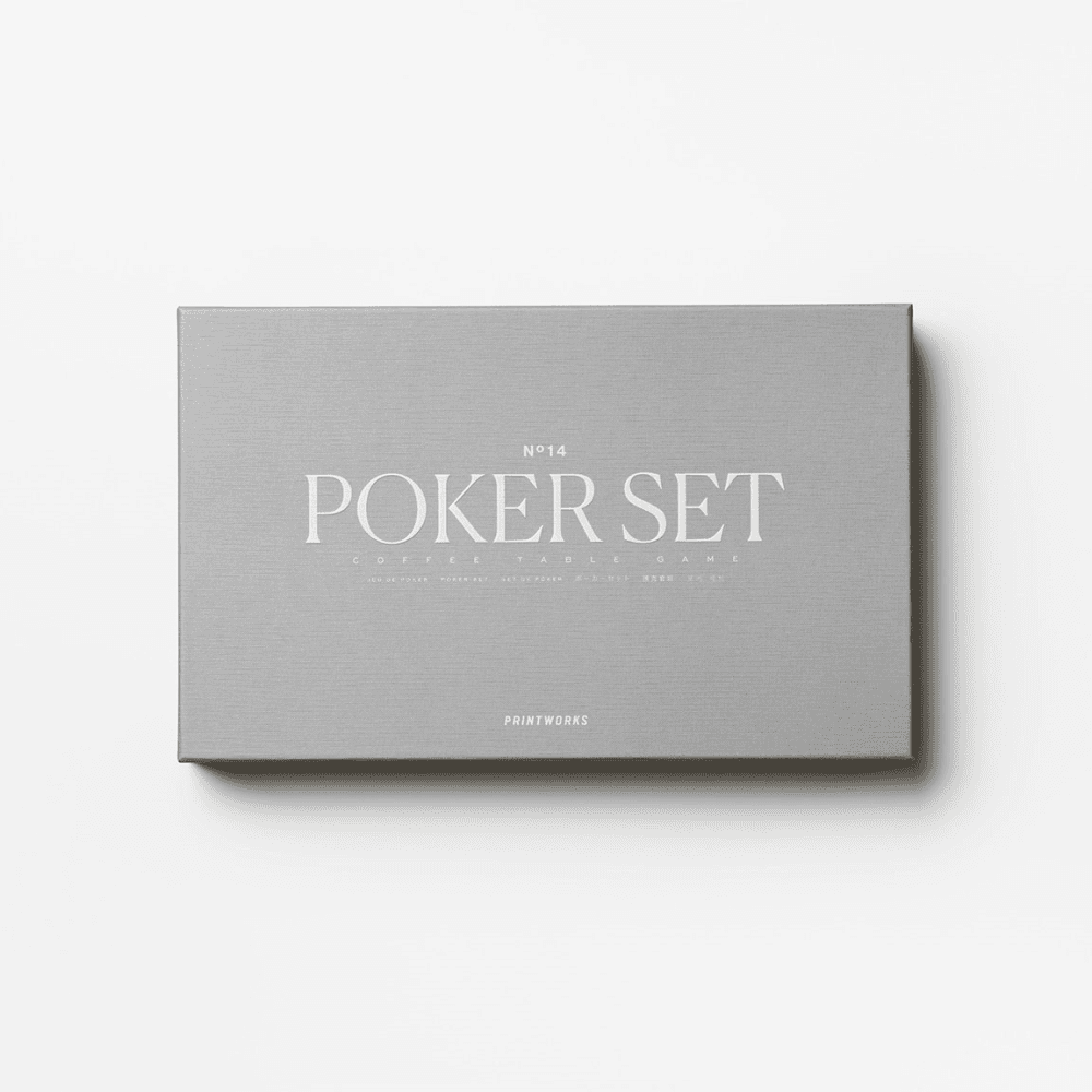 Classic Poker Set, Grey