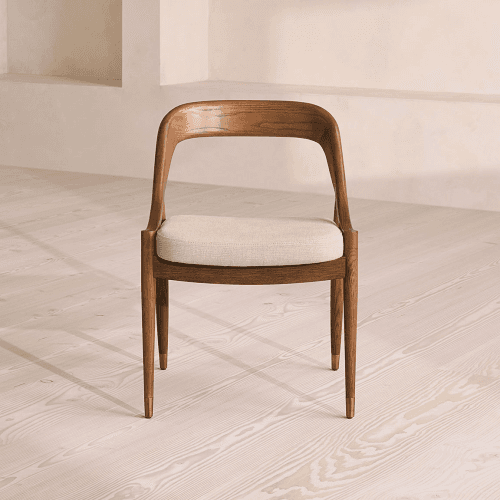 Image showing the Warren Dining Chair, Slubby Linen product.