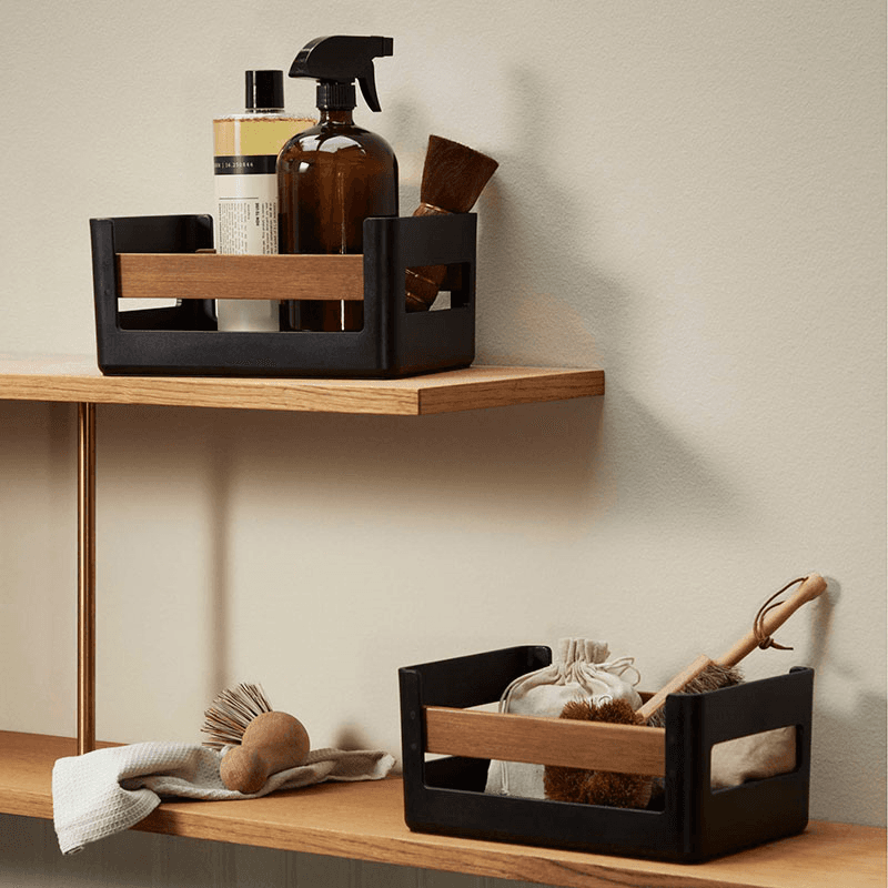 Nordic Kitchen Pantry Crate, Black