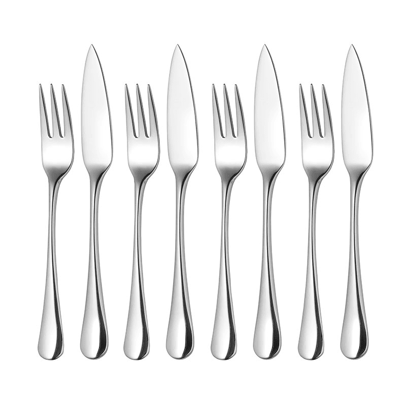 Radford Bright 4 Piece Fish Eater Set, Stainless Steel