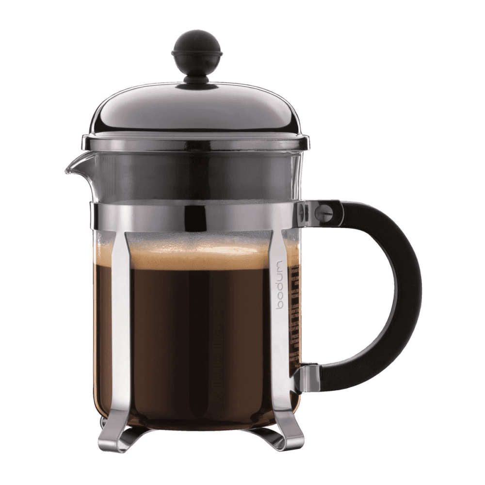 Chambord 4 cup coffee maker, Silver/Black