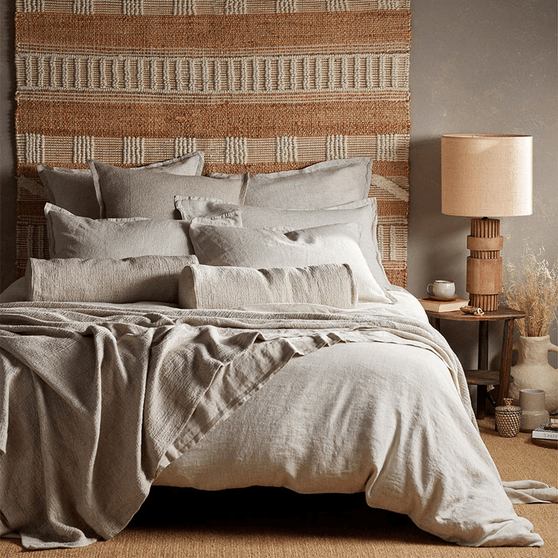 Sid Stripe Linen Fitted Sheet