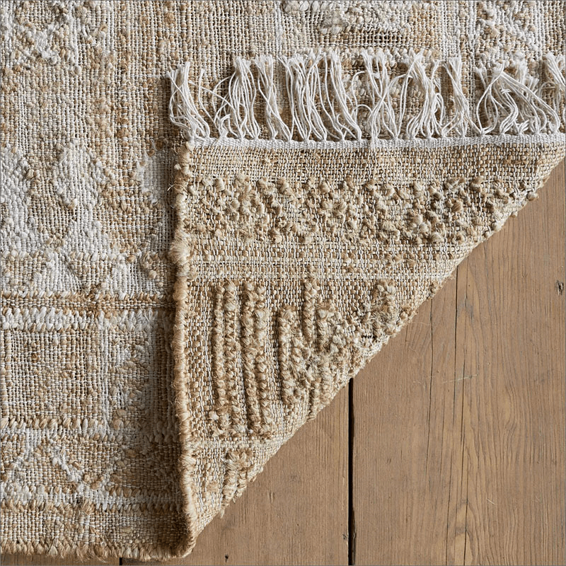 Aqil Jute & Cotton Rug, Natural