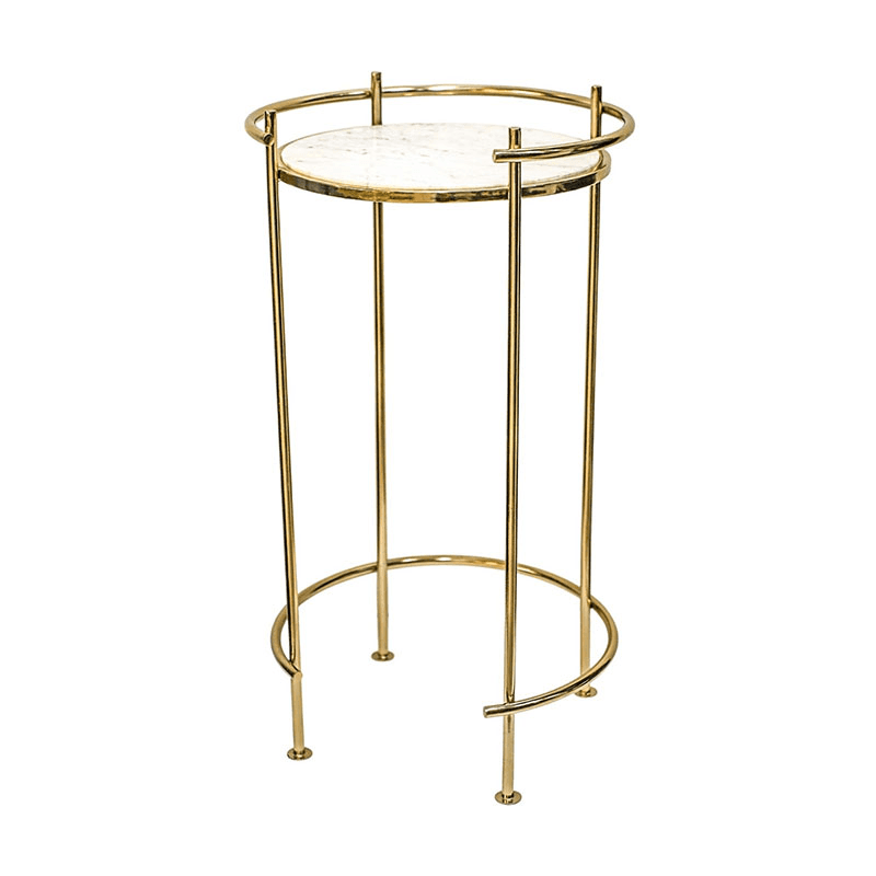 Opulence Set of 2 Nested Side Tables, Gold