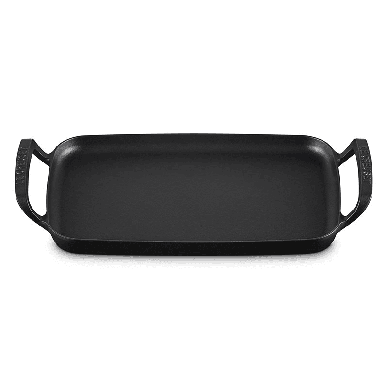 BBQ Rectangular Griddle, Satin Black