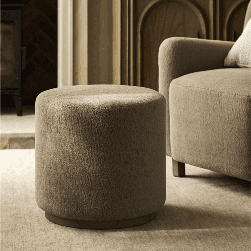 Image showing the Whittlebury Foot Stool, Grey product.
