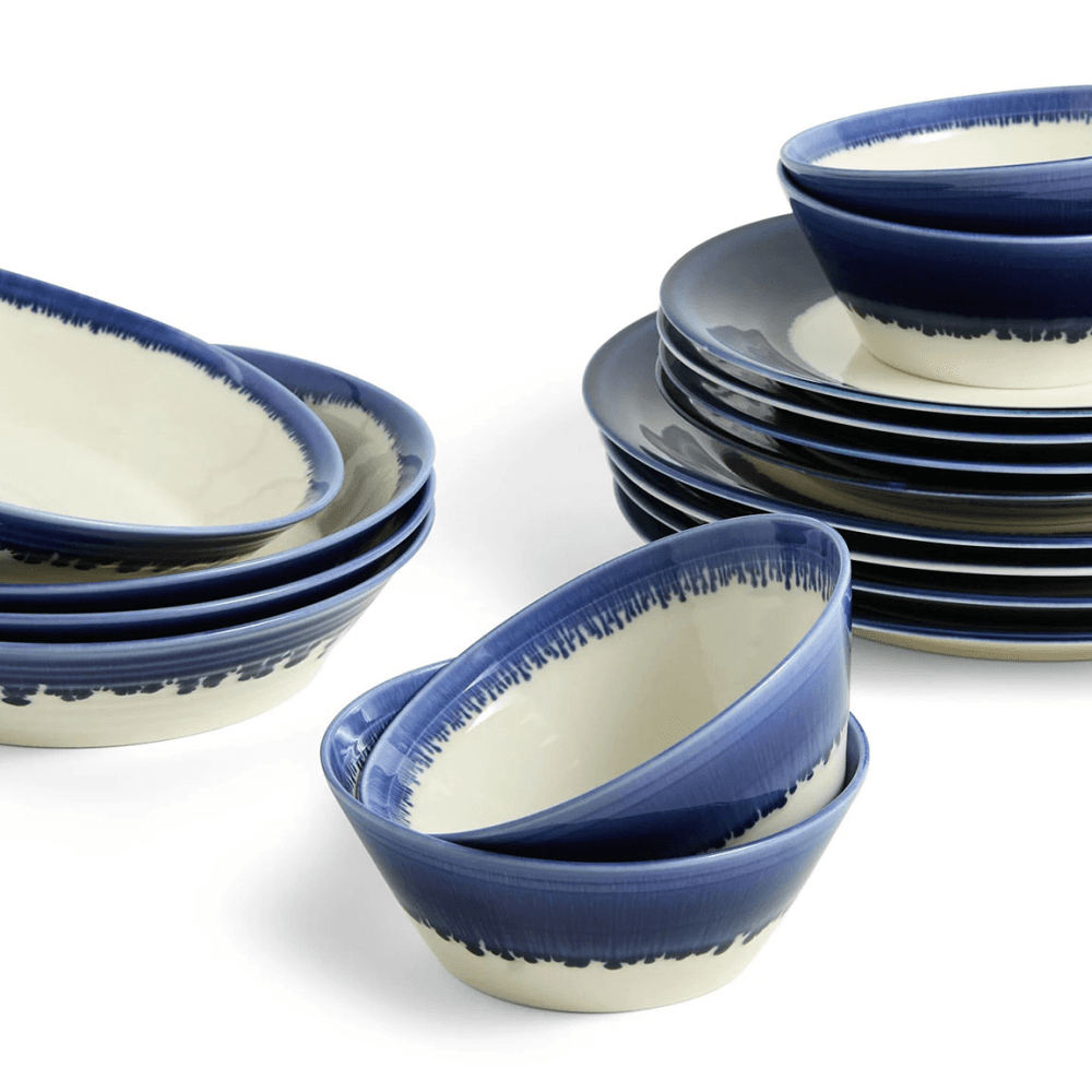 1815 Pacific 16 Piece Dinnerware Set, Blue