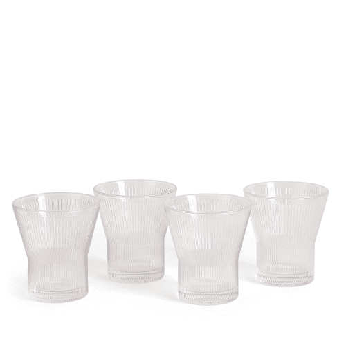 Image showing the Lambeth Set of 4 Tumblers, 300ml, Clear product.