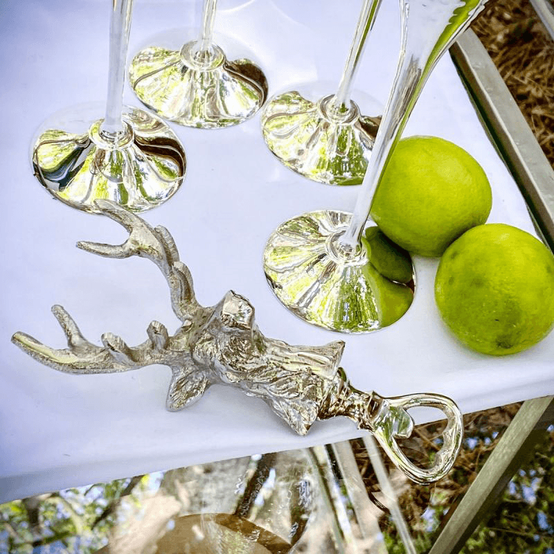 Stag Bottle Opener, Silver