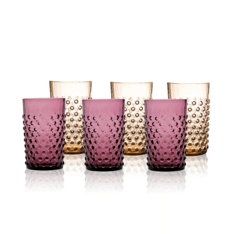 Hobnail Set of 6 Tumblers, Galaxy Bronze