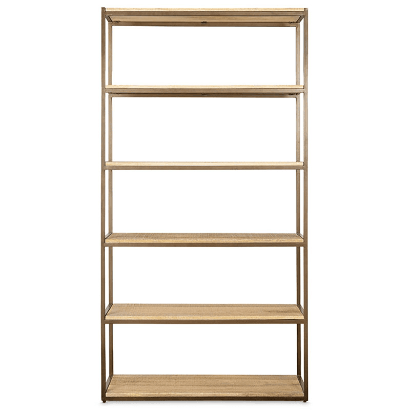 Marjori Mango Wood Standing Shelves, Natural