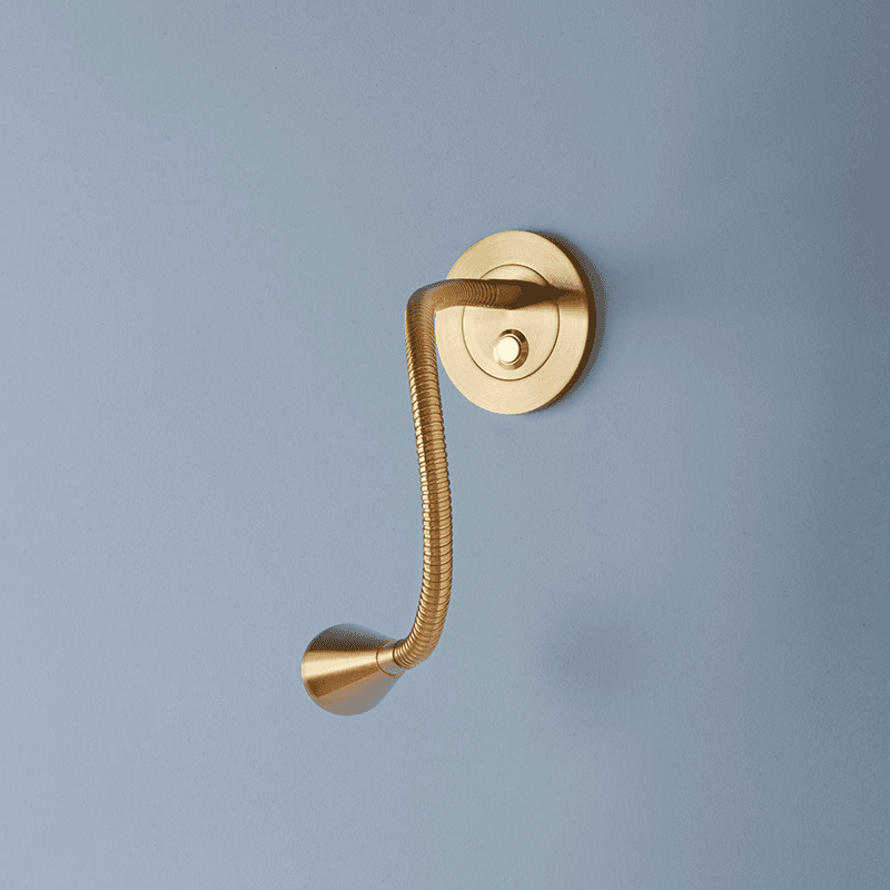 Limber Wall Light Fixture Only, Antique Brass