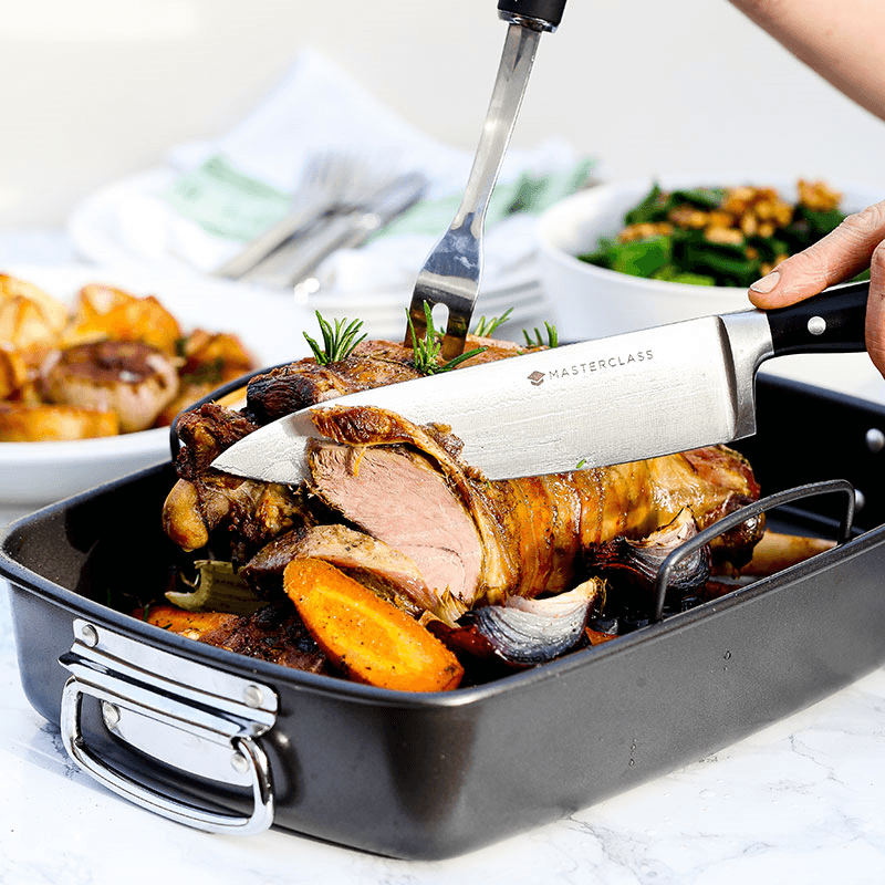 Non-Stick Roasting pan with rack, Black