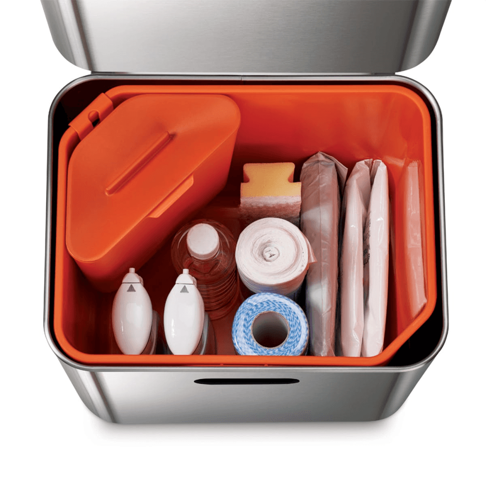 Totem Max Waste separation and recycling bin, Stainless Steel