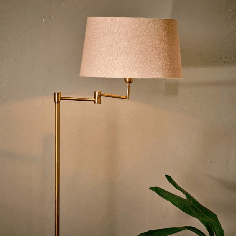Kara Floor Lamp, Brass