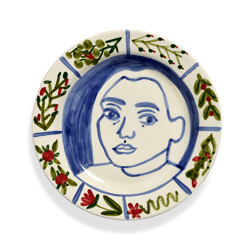Santiago de Borja by Shurleey Set of 2 Dinner Plates, 05 Inti Munay