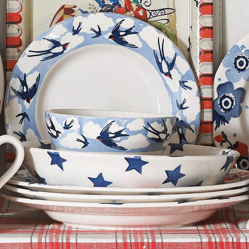 Blue Star Pasta Bowl, Cream
