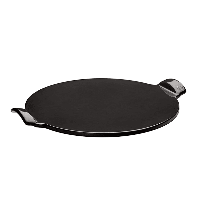 Ceramic Smooth Pizza Stone, Black