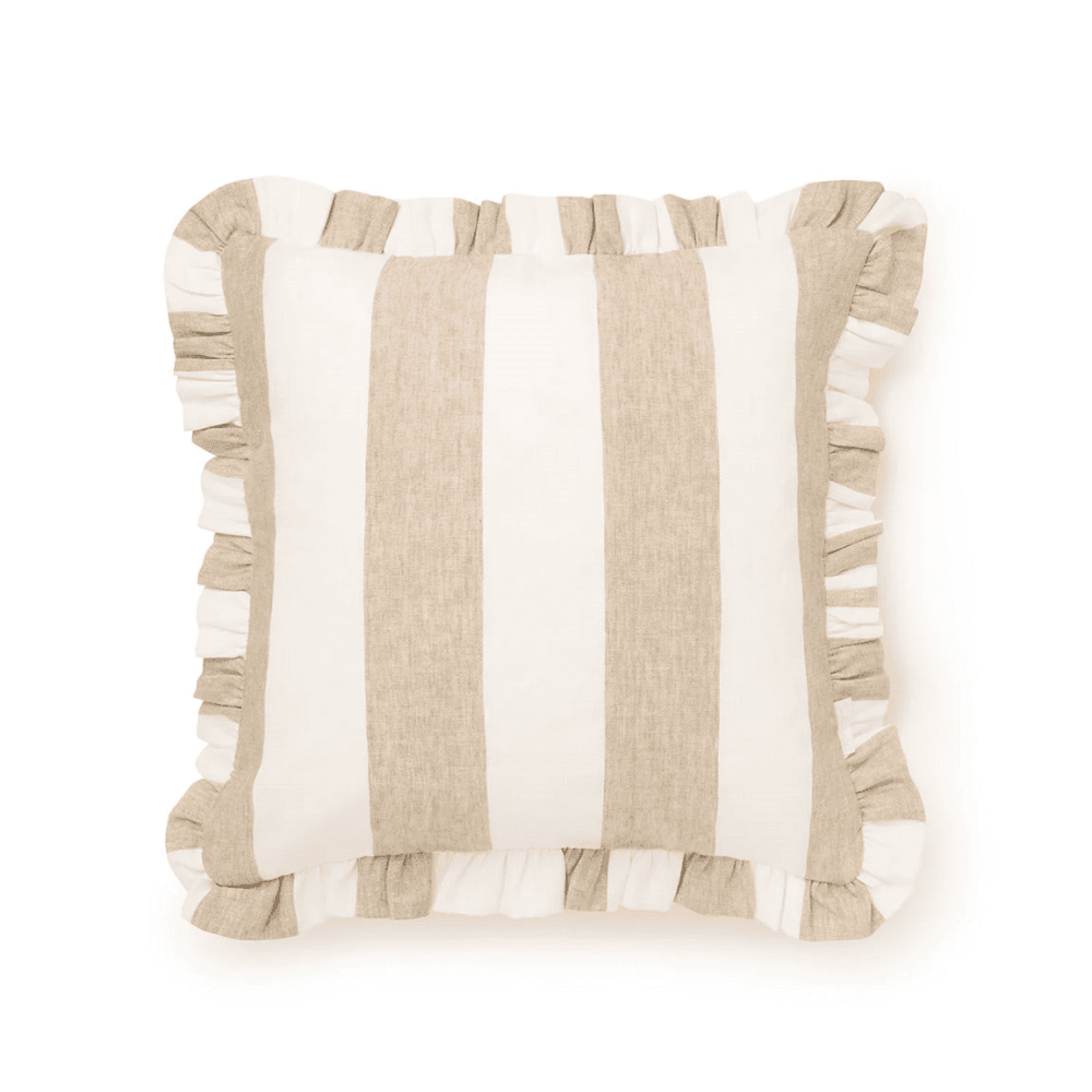 Witham Stripe Frill Edge Cushion