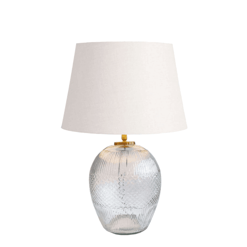 Image showing the Diamond Table Lamp, White product.