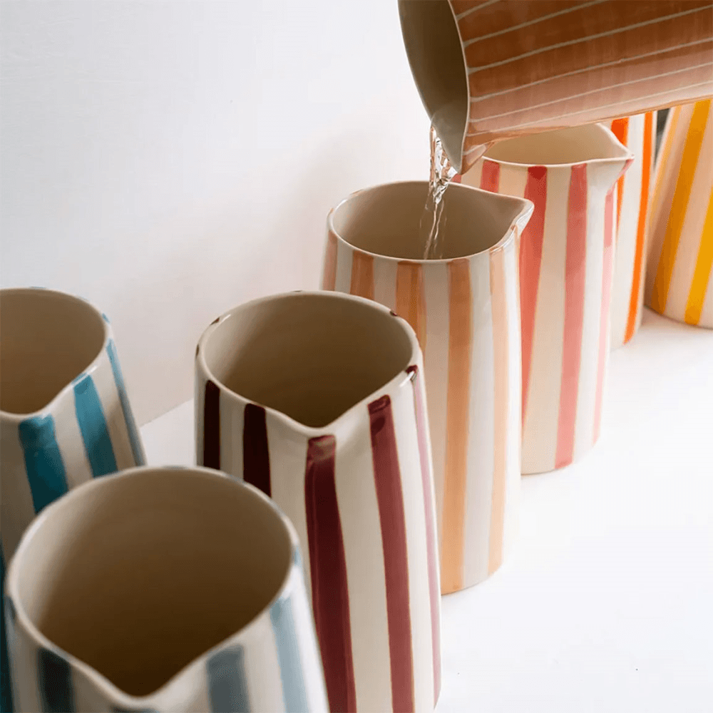 Candy Stripe Pitcher