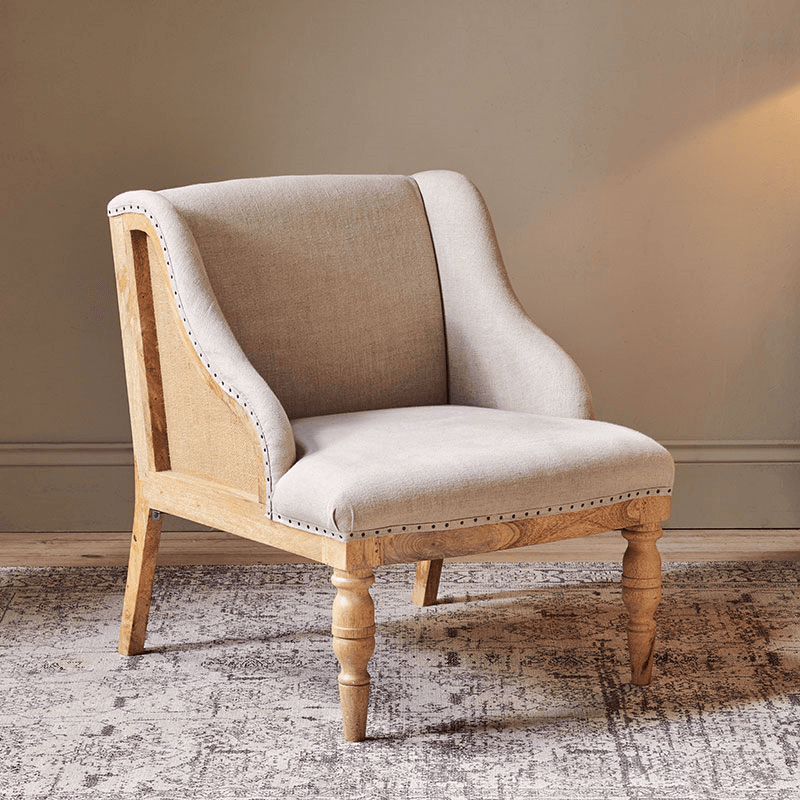 Elbu Deconstructed Linen Armchair