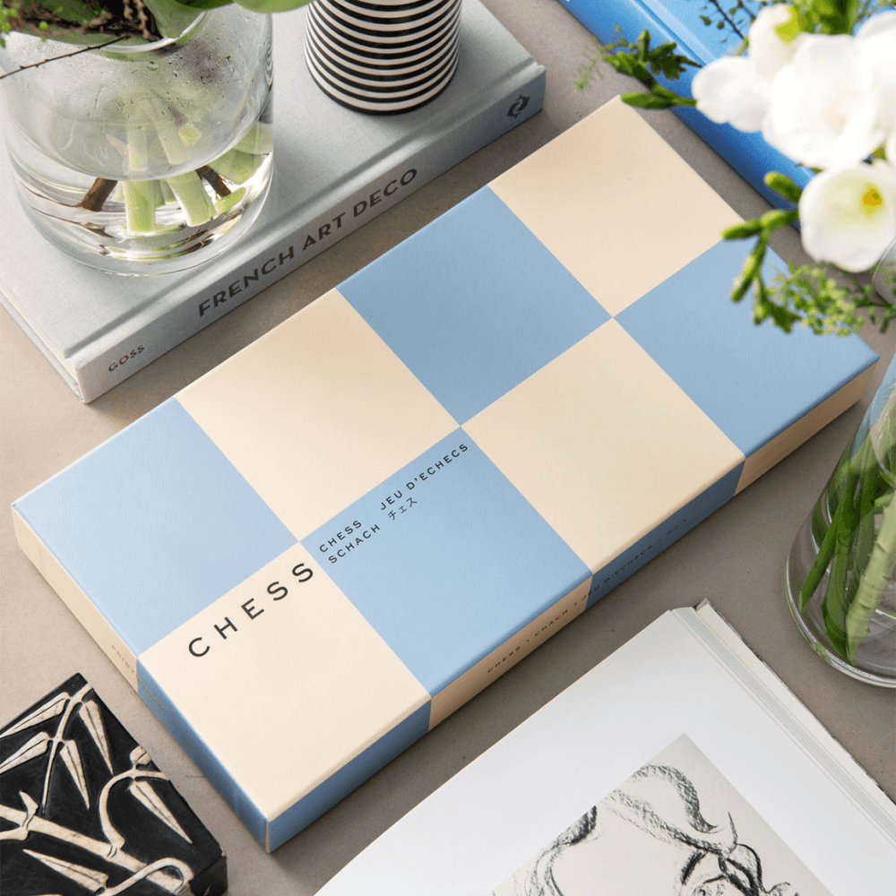 Play Chess, Beige/Blue