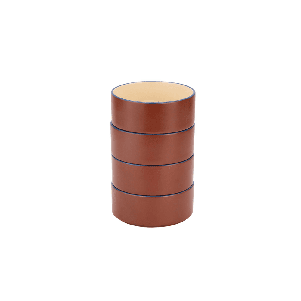 Modern Studio Set of 4 Cereal Bowls, Brown