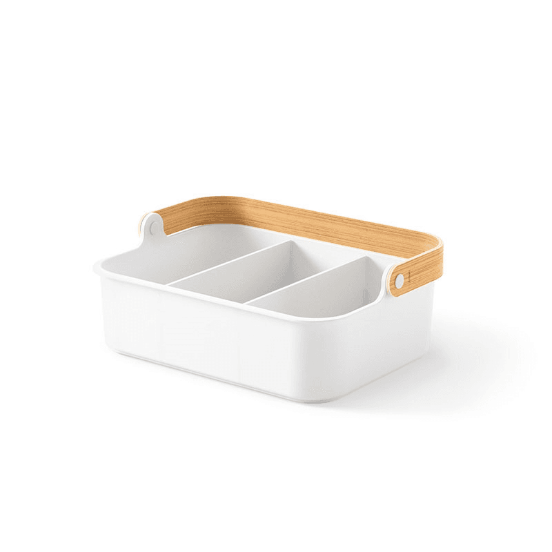 Bellwood Caddy, White & Natural