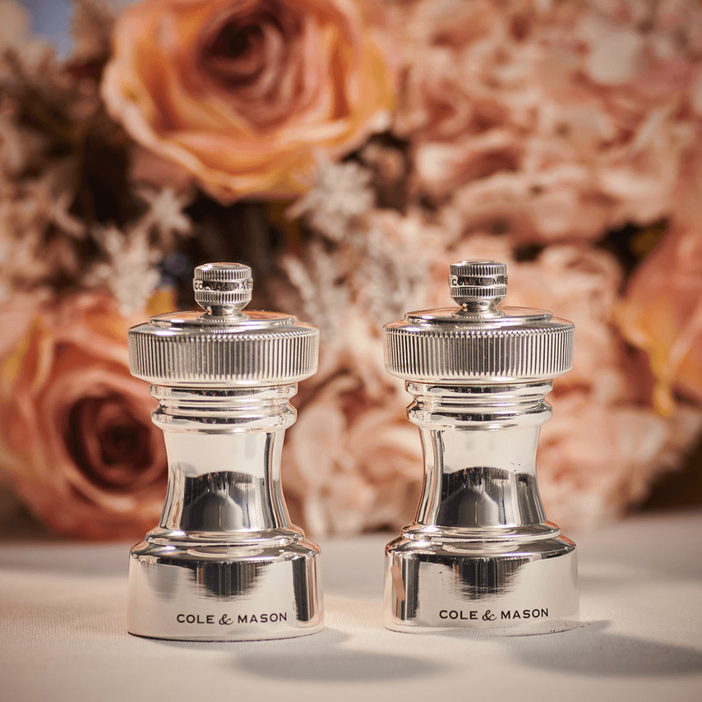 Hoxton Salt & Pepper Mill Set, Silver Plated