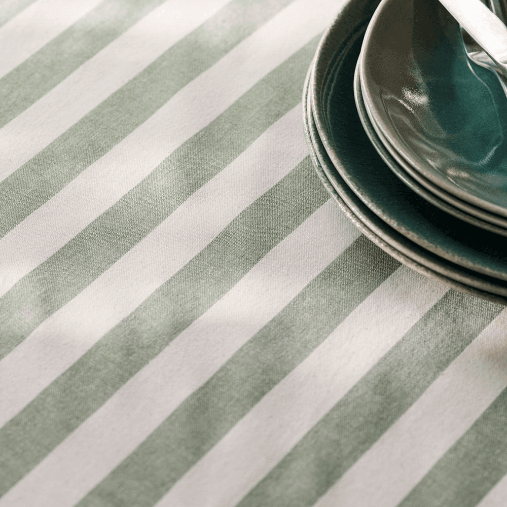 Harlton Wide Stripe Tablecloth