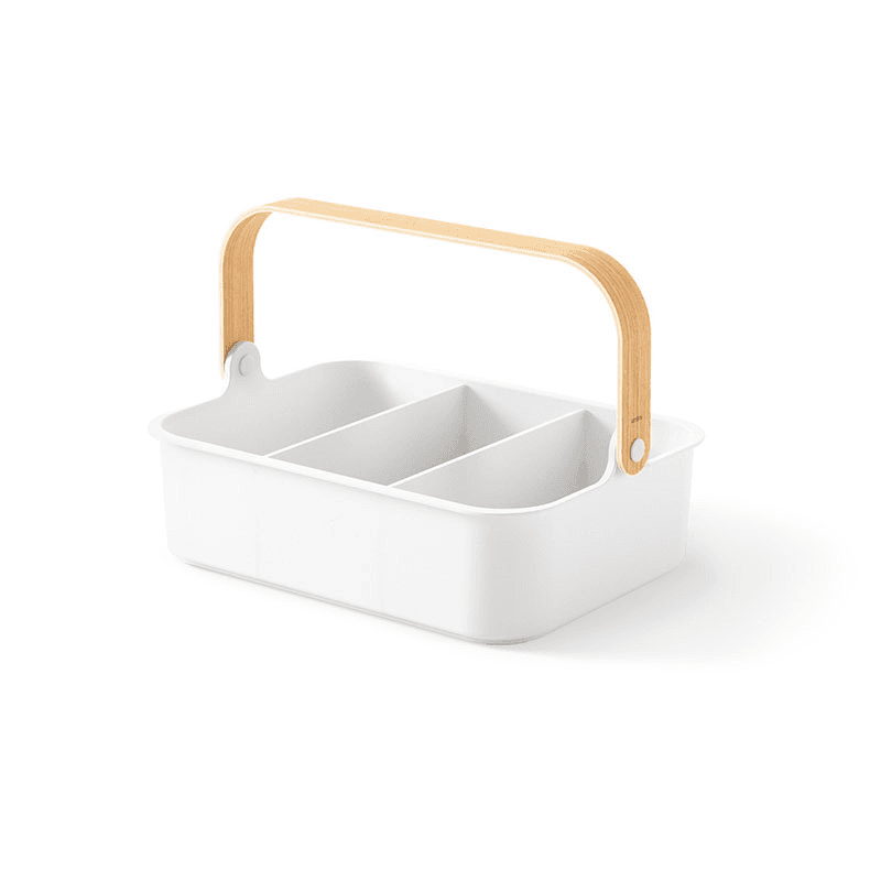 Bellwood Caddy, White & Natural