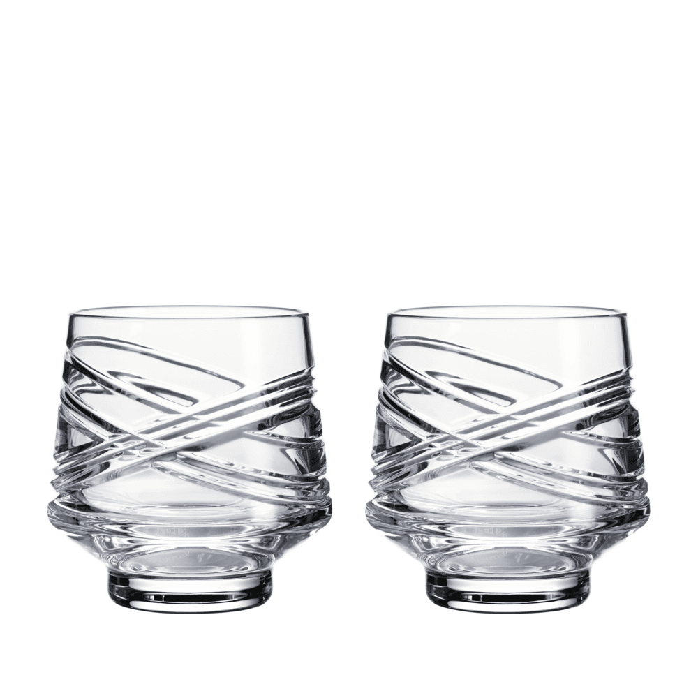 Aran Set of 2 Tumblers, Clear
