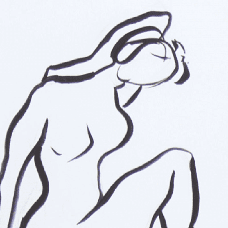 Sketch Seated I Print