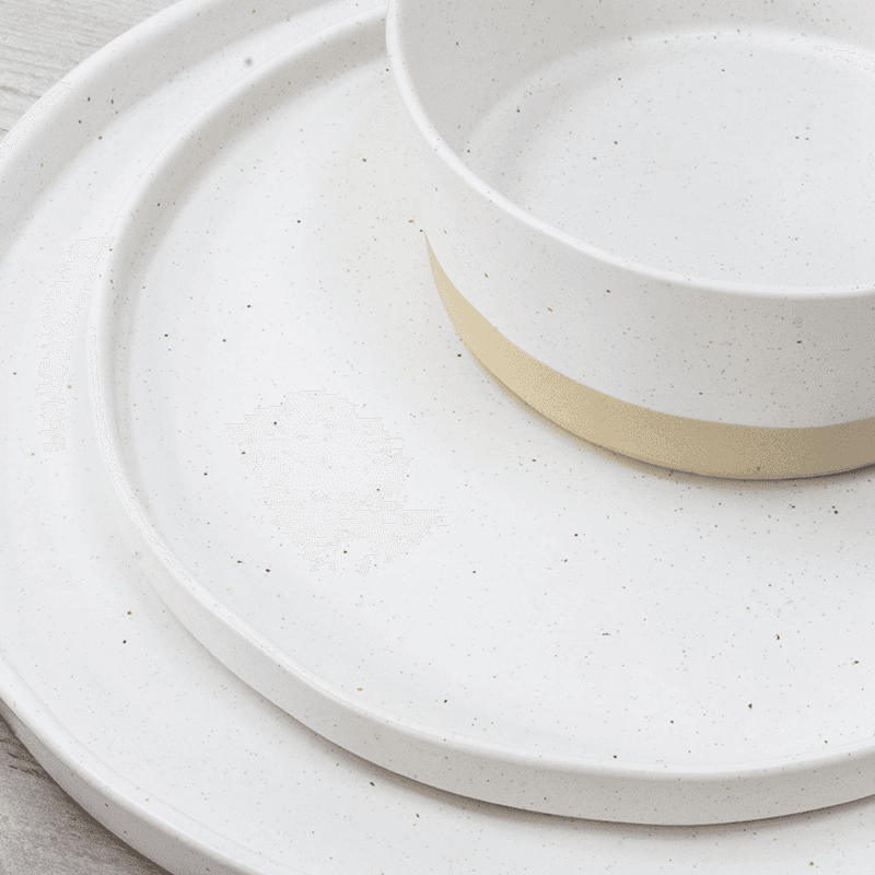 Kivi Side Plate, White