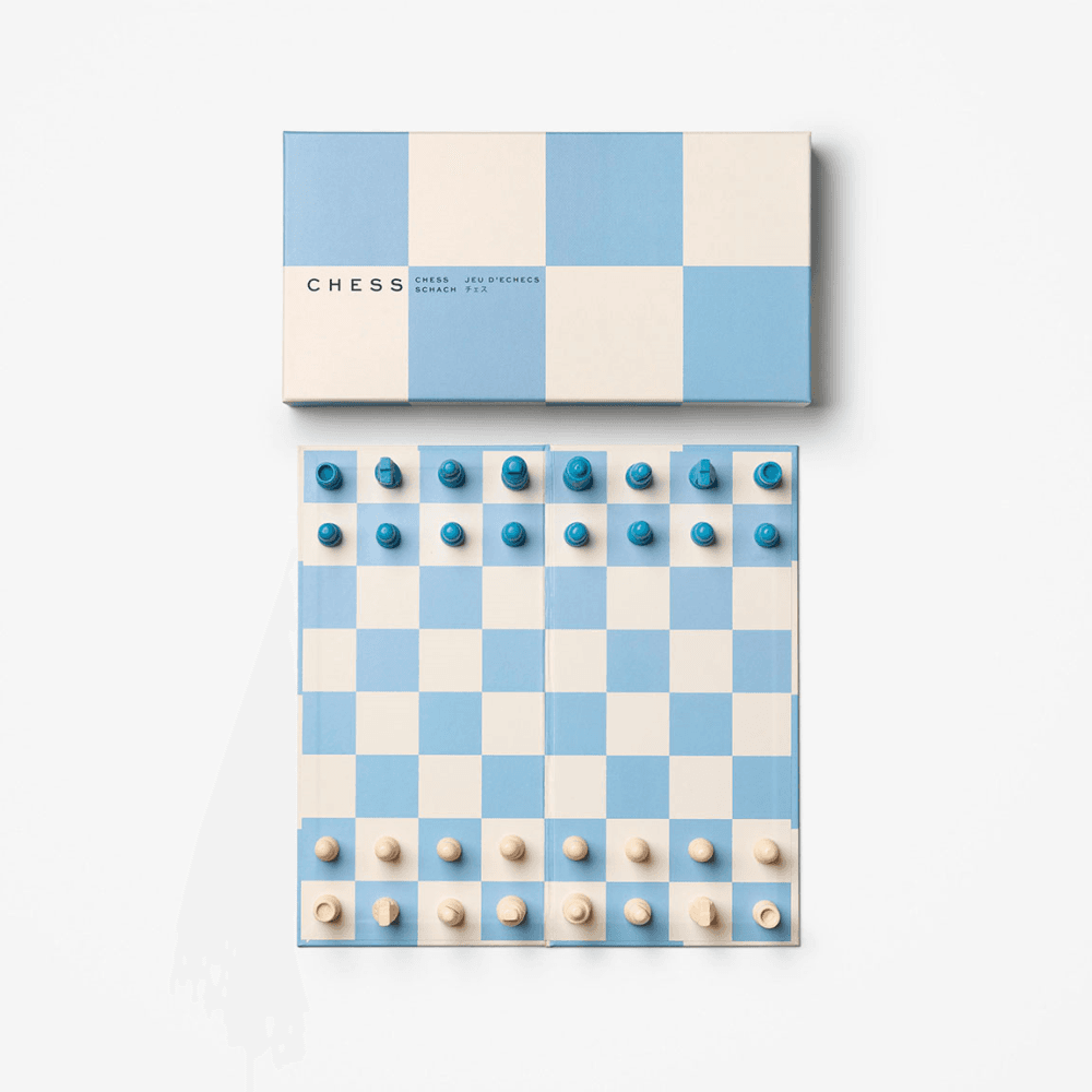 Play Chess, Beige/Blue