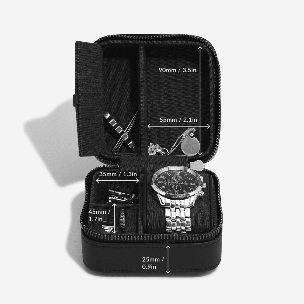 Canvas Watch & Jewellery Box