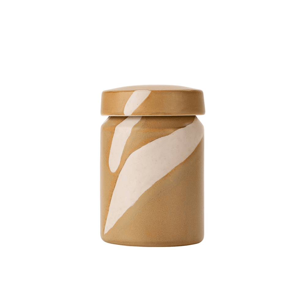 Travellers Rest Storage Jar, Mustard