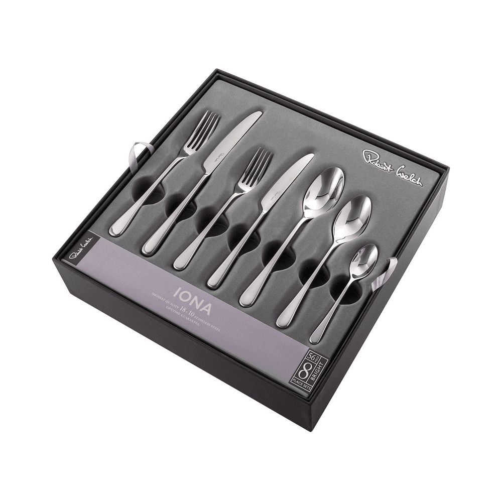 Iona 56 Piece Cutlery Set, Stainless Steel