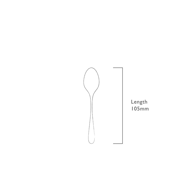 Sandstone 8 Piece Coffee Spoon Set, Stainless Steel
