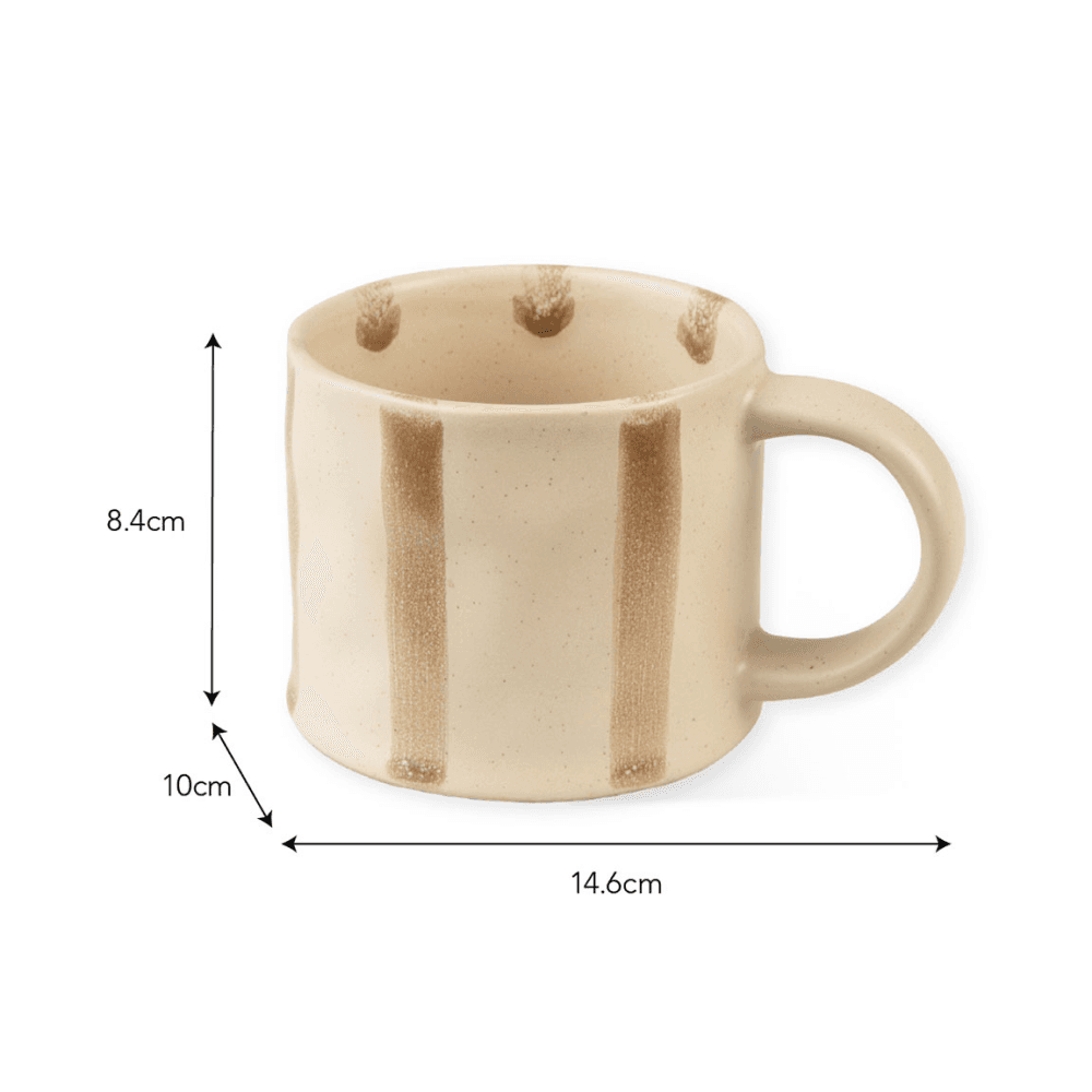 Woolstone Striped Set of 2 Mugs